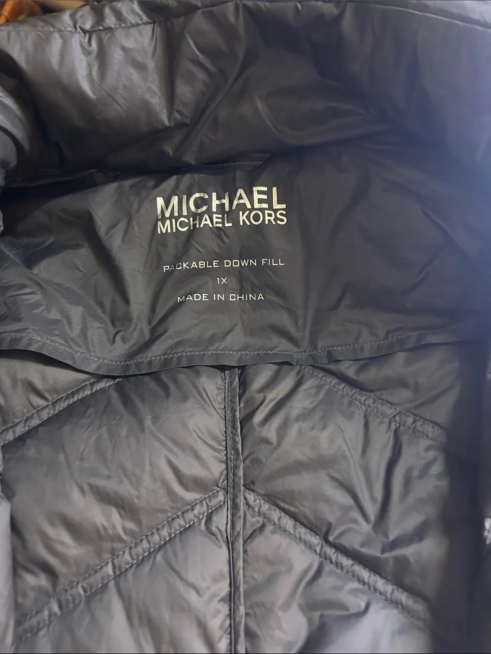 Michael Kors Black Quilted Long Puffer Coat